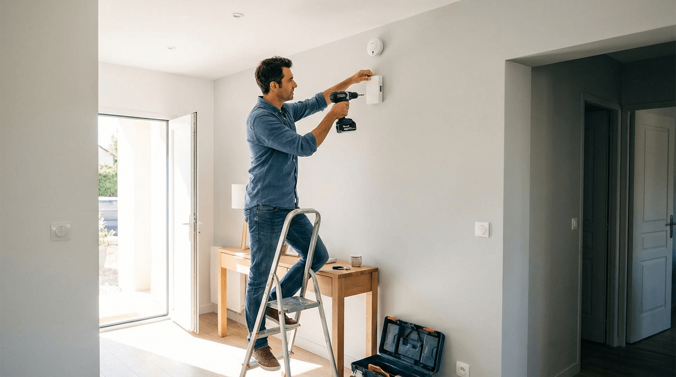 Installation DIY d'une alarme brouillard Smoke-Defender à la maison