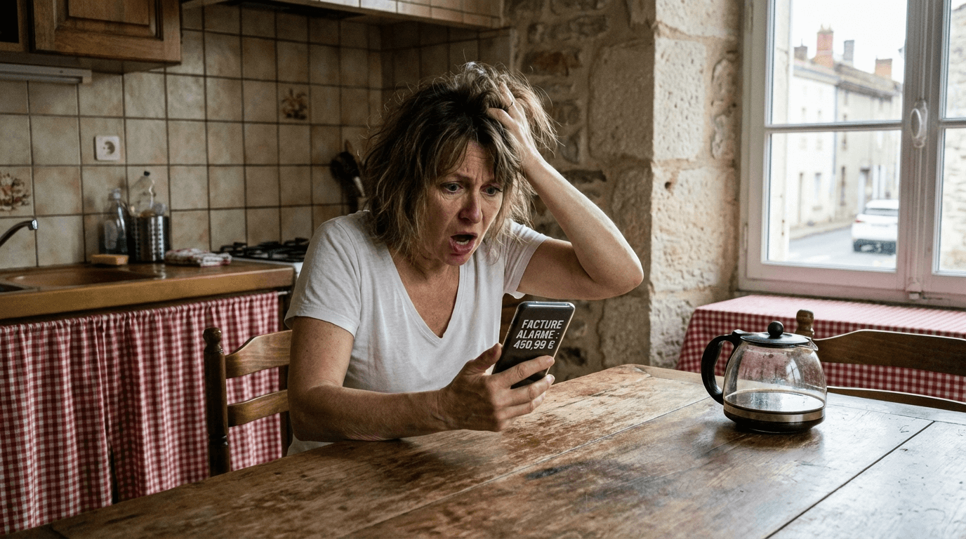 Personne fatiguée de payer un abonnement alarme trop cher