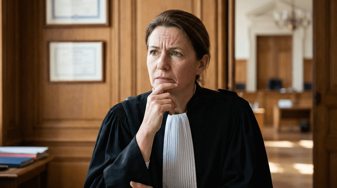 Avocat français avec expression interrogative