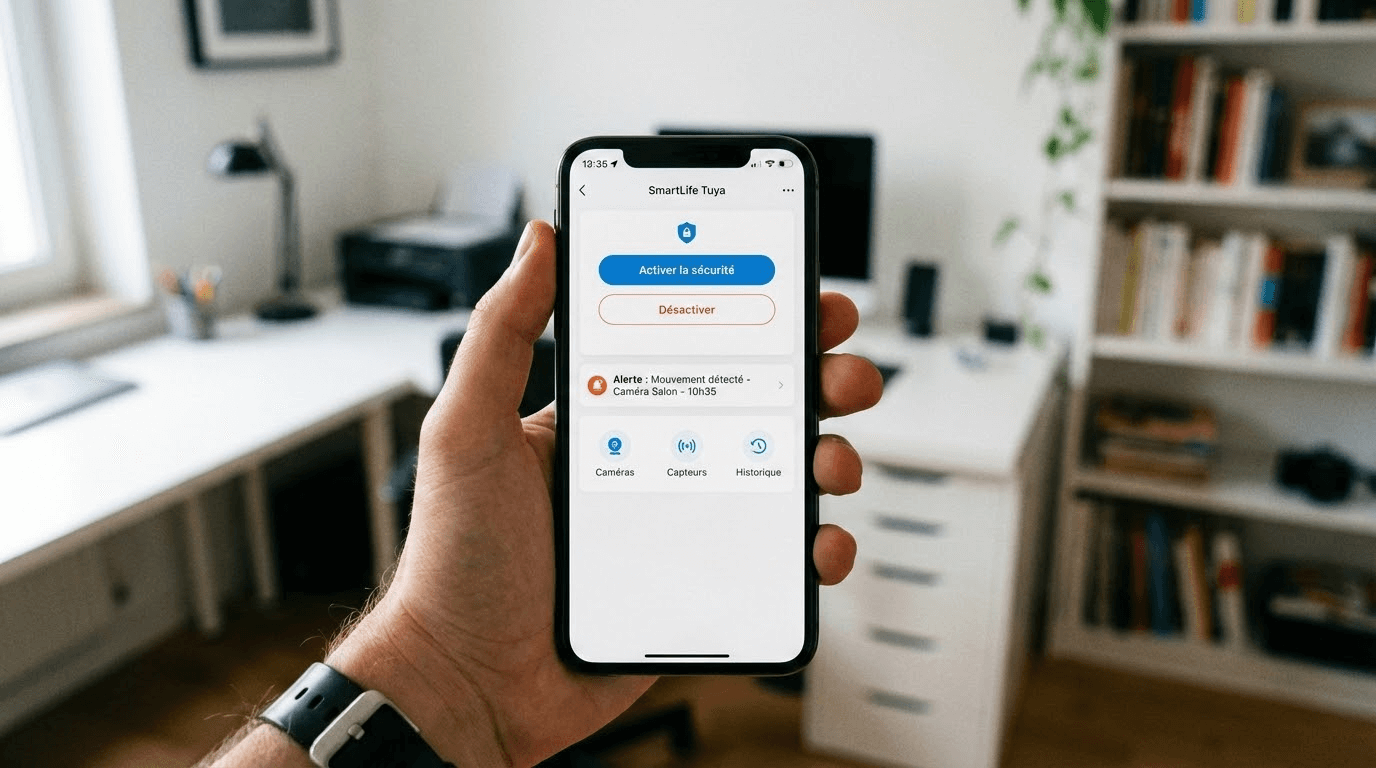 Application SmartLife contrôle sécurité cabinet
