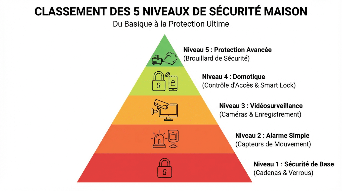 Classement des méthodes anti-cambriolage de la moins à la plus efficace
