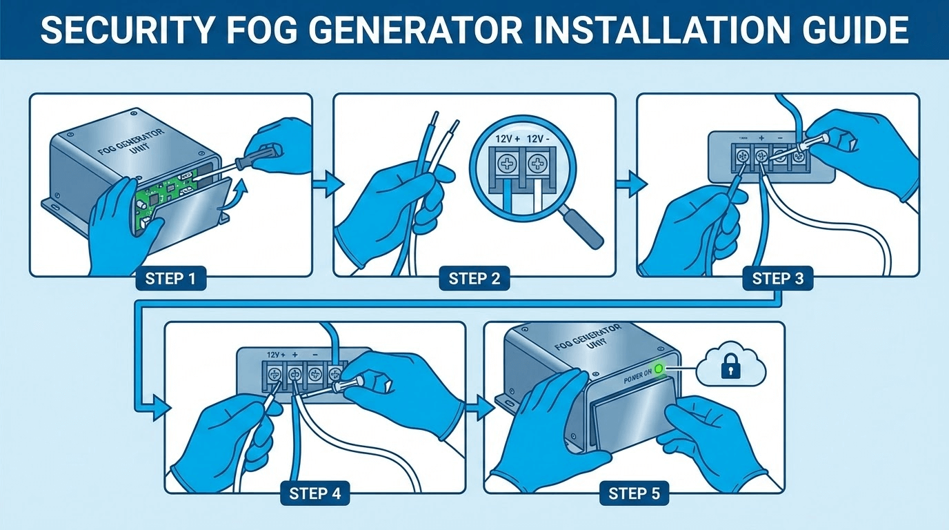 Step by step installation guide for fog generator
