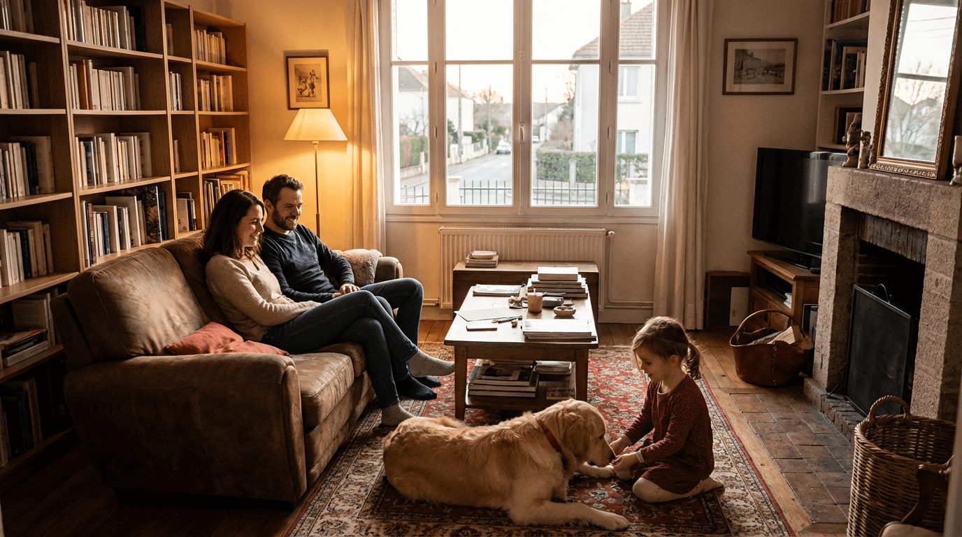 Famille française salon sécurité