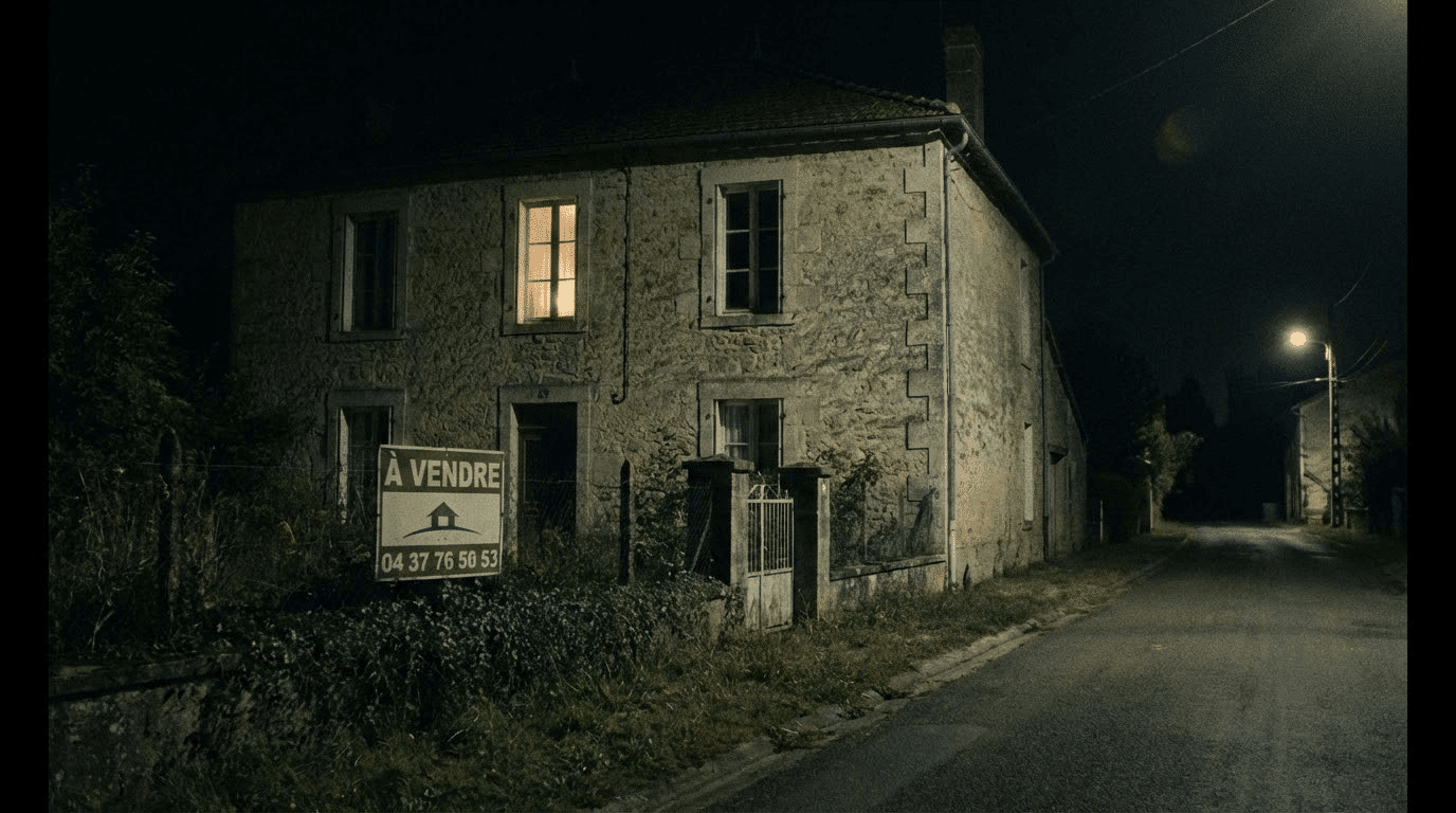 Maison à vendre la nuit vulnérable aux squatteurs