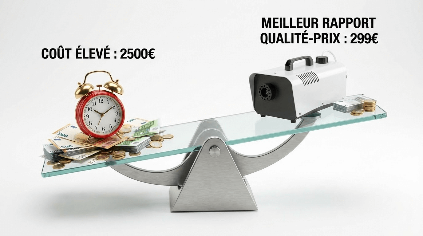 Comparaison prix Verisure ZeroVision vs Smoke-Defender générateur de brouillard