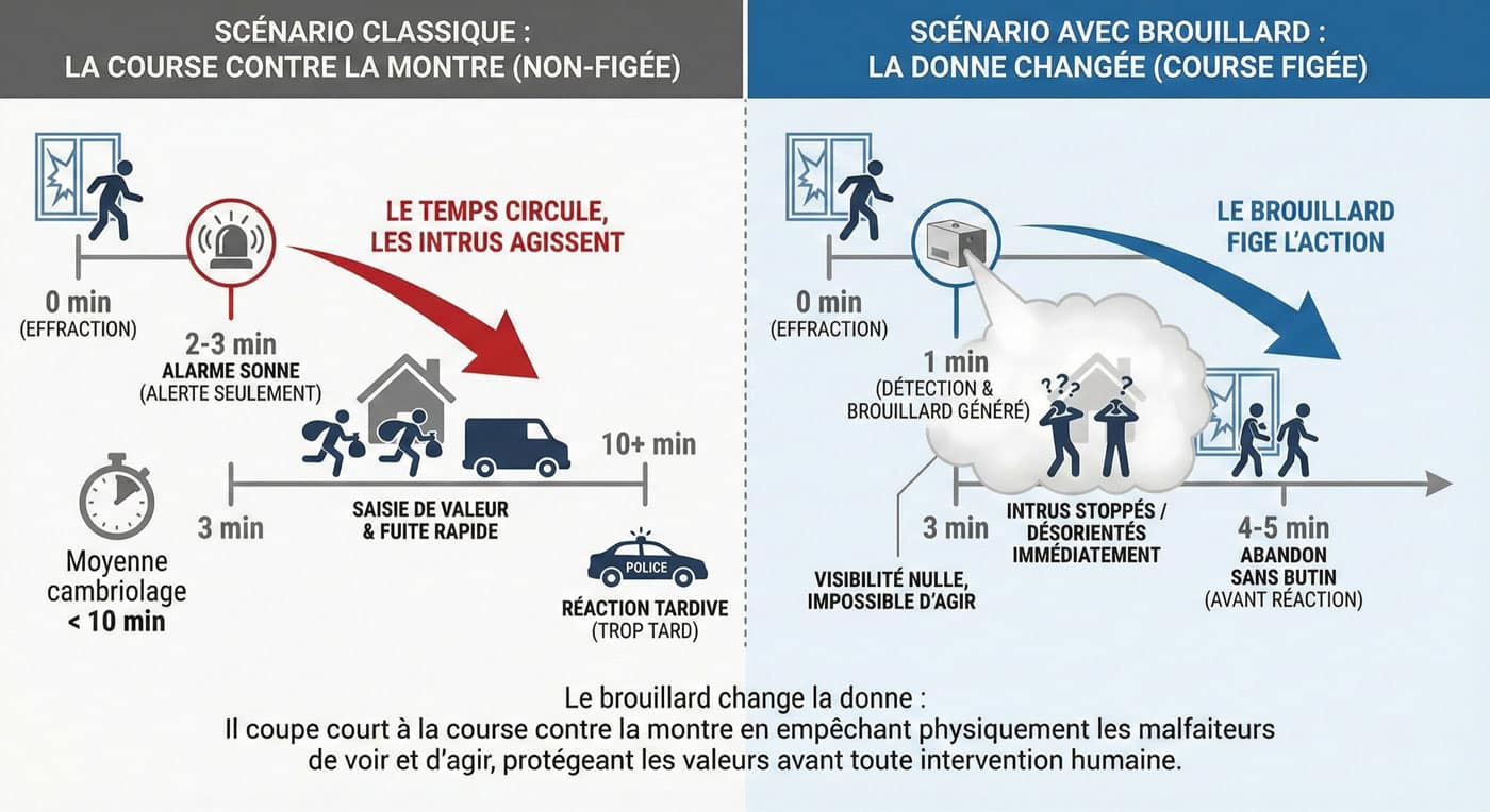 Alarme vs brouillard anti cambriolage
