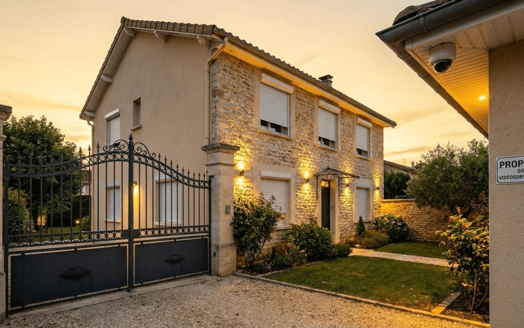 Maison française bien protégée contre les cambriolages