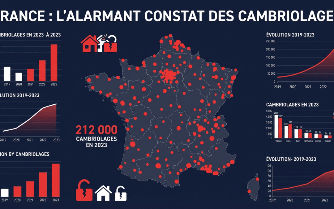 Statistiques cambriolages en France carte et chiffres clés
