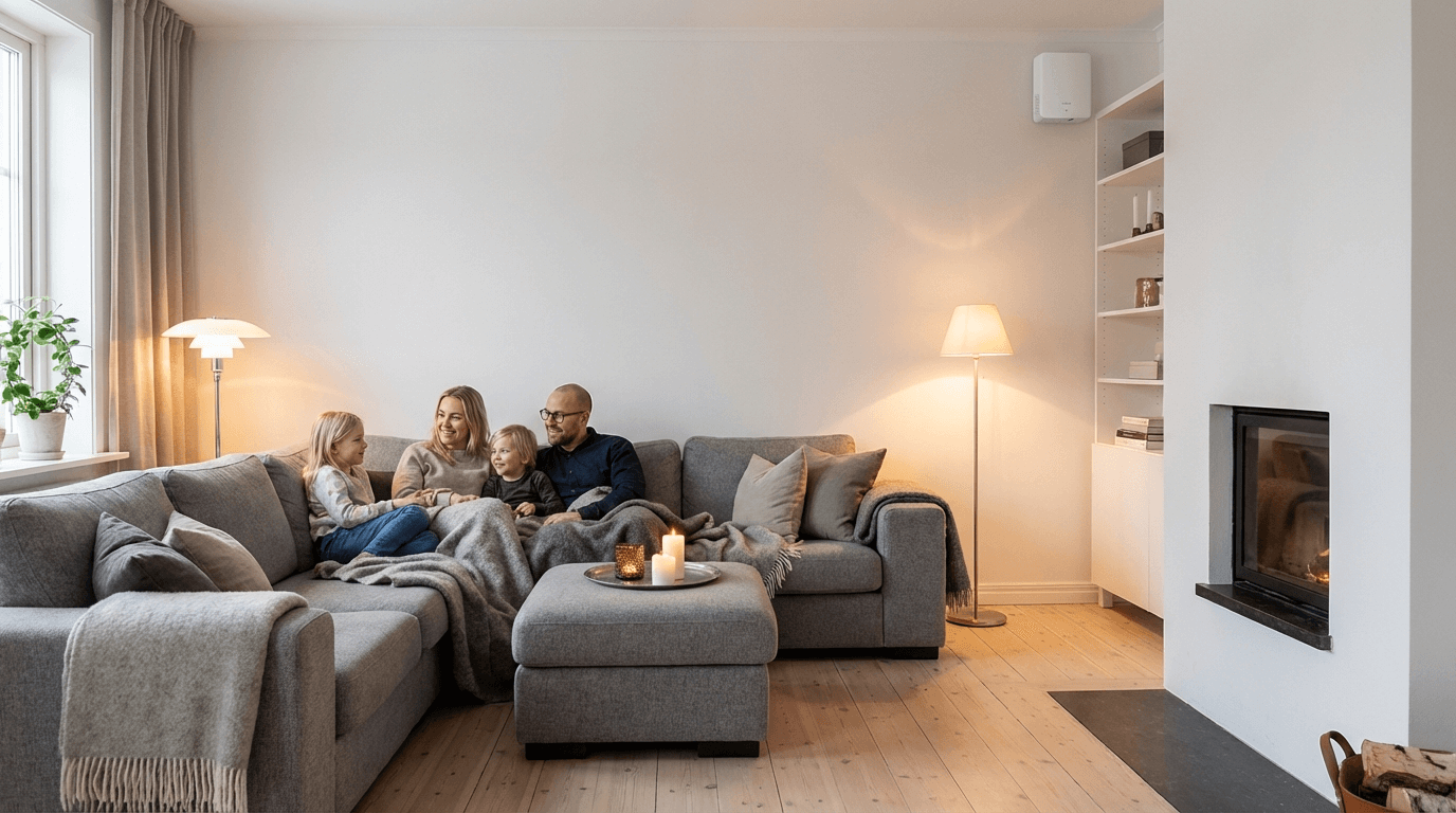 Dimgenerator utan abonnemang installerad i hem - Smoke-Defender inbrottsskydd